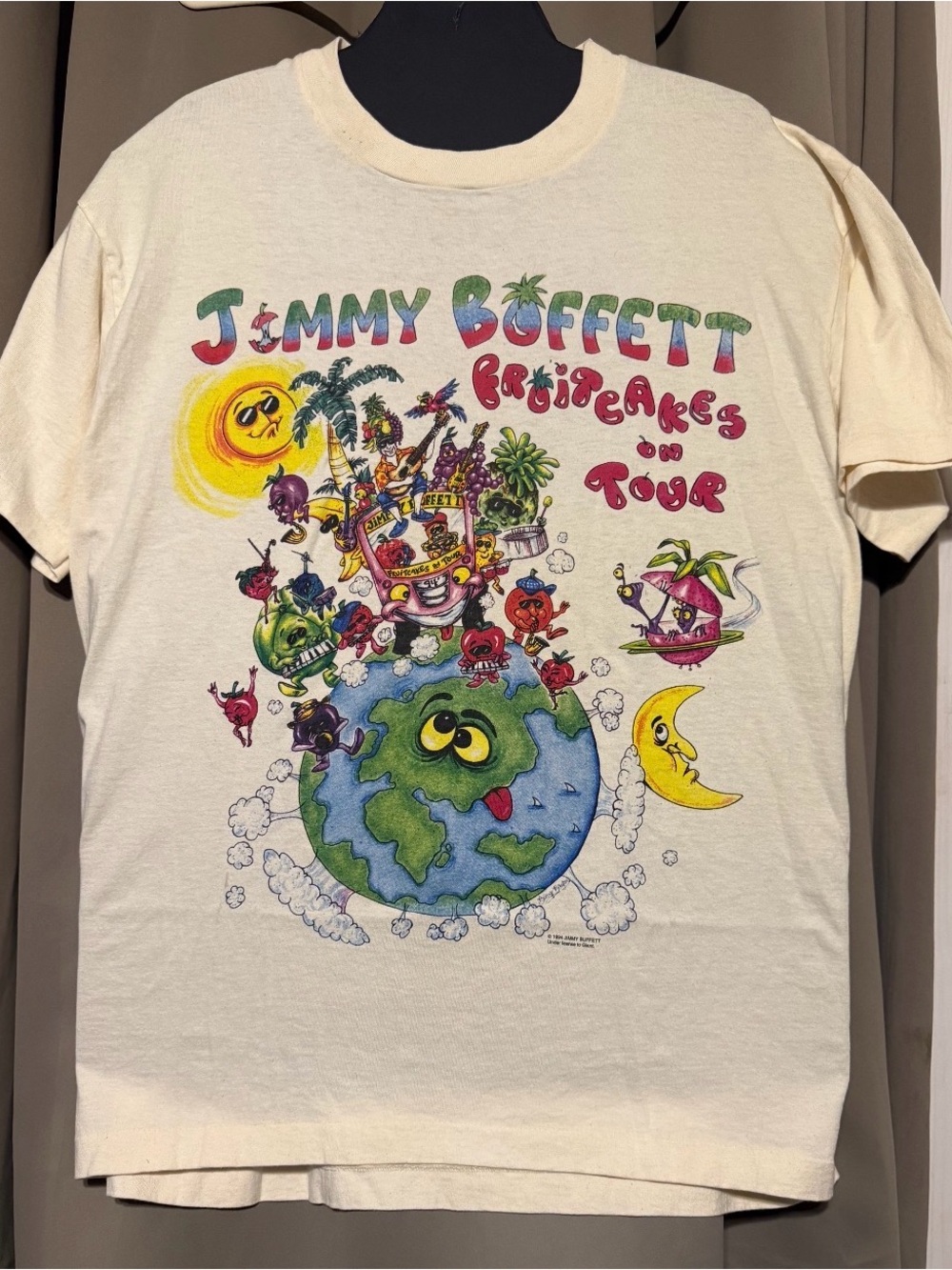 Vintage -1994 concert Jimmy Buffett fruitcakes on tour shirt